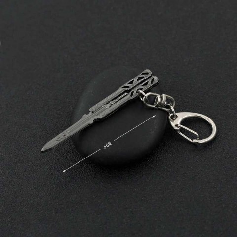 Apex Legends Evil Spirit Kunai Keychain for Men, Mini Heir Butterfly Knife, 6cm Metal Pendant