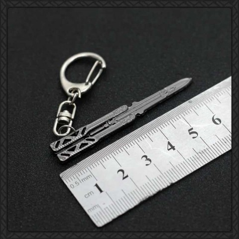 Apex Legends Evil Spirit Kunai Keychain for Men, Mini Heir Butterfly Knife, 6cm Metal Pendant