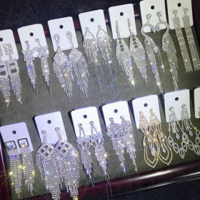 Crystal Zircon Dangle Earrings Wholesale