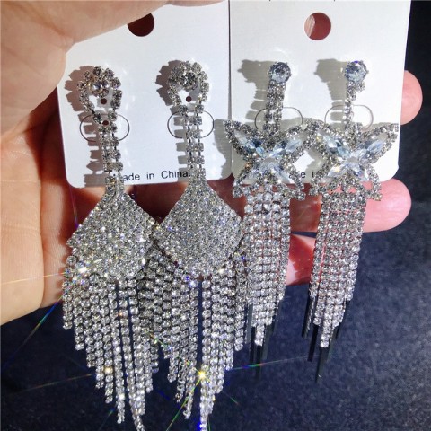 Crystal Zircon Dangle Earrings Wholesale