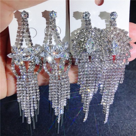 Crystal Zircon Dangle Earrings Wholesale