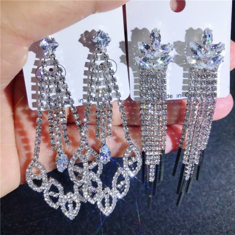 Crystal Zircon Dangle Earrings Wholesale