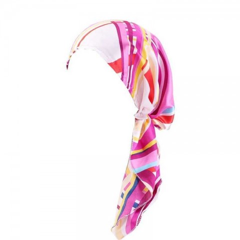 Elegant Women's Rayon Gradient Bandanas & Durag - Multifunctional Headwear for All Seasons