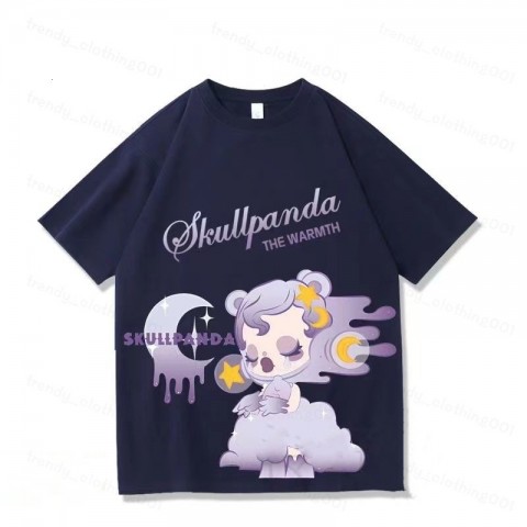 Designer Popmart Labubu Cartoon Print T-Shirts for Men - Breathable 100% Cotton