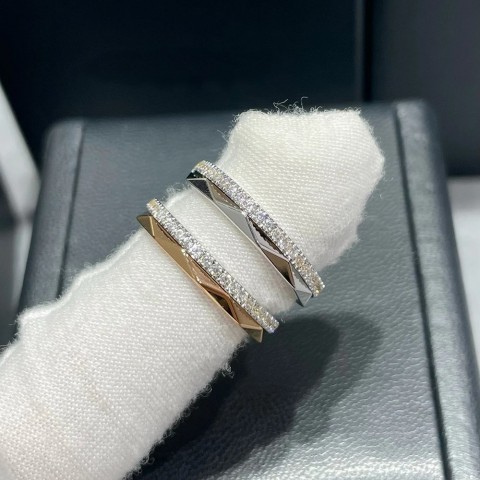 Pure Sterling Silver Rose Gold Lozenge Engagement Ring for Women
