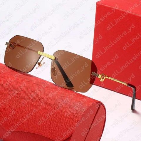 Designer Carteri Rectangle Sunglasses for Men UV400 Protection