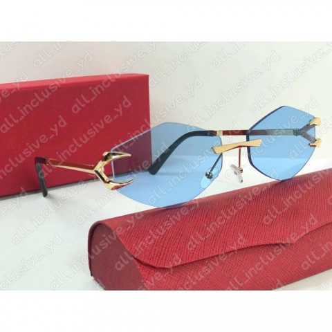 Designer Carteri Rectangle Sunglasses for Men UV400 Protection