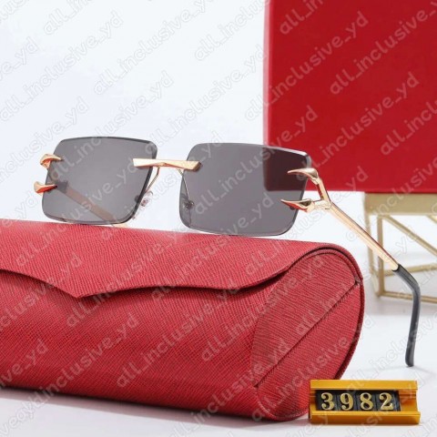 Designer Carteri Rectangle Sunglasses for Men UV400 Protection
