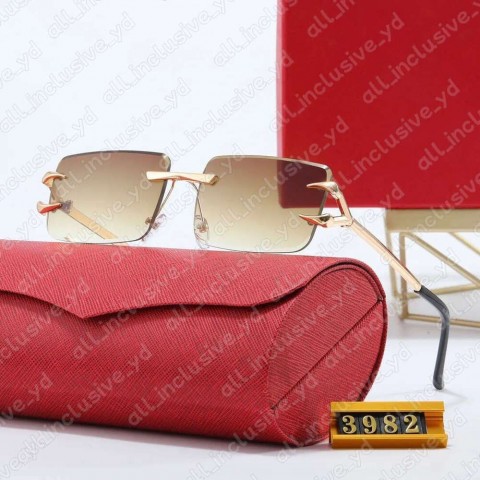 Designer Carteri Rectangle Sunglasses for Men UV400 Protection