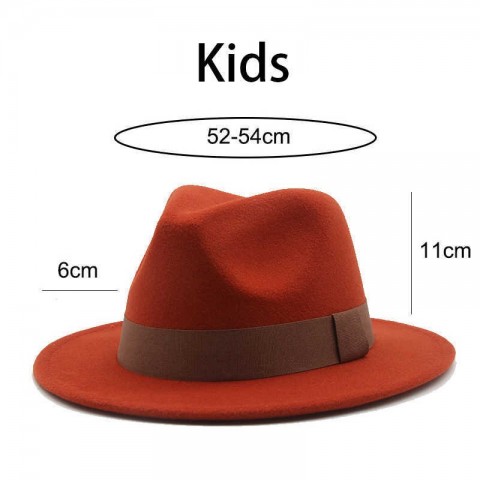 Women's Elegant Wide Brim Fedora Hat with Ribbon Band
