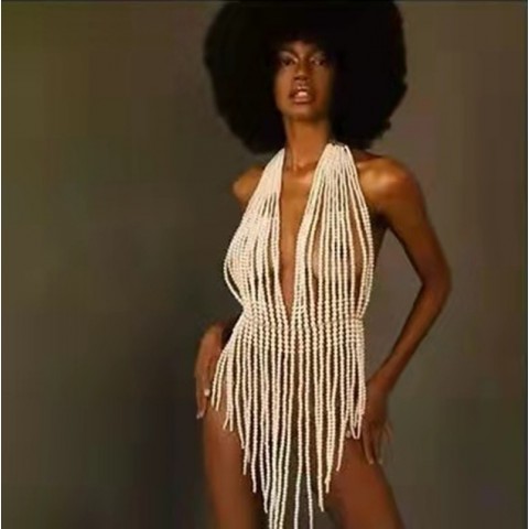 Sexy Body Chains for Women - Pearl Waist Chain & Bikini Jewelry