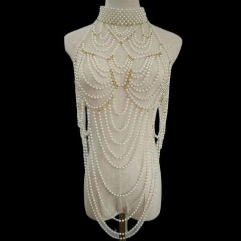 Sexy Body Chains for Women - Pearl Waist Chain & Bikini Jewelry