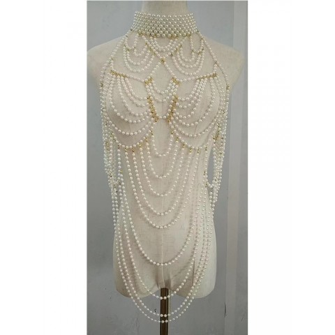 Sexy Body Chains for Women - Pearl Waist Chain & Bikini Jewelry