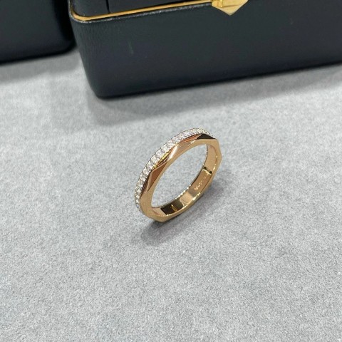 Pure Sterling Silver Rose Gold Lozenge Engagement Ring for Women