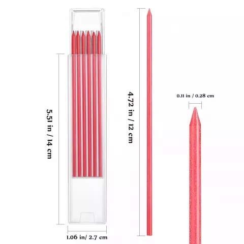 24-Piece 28mm Precision Drafting Pencils Refill Kit