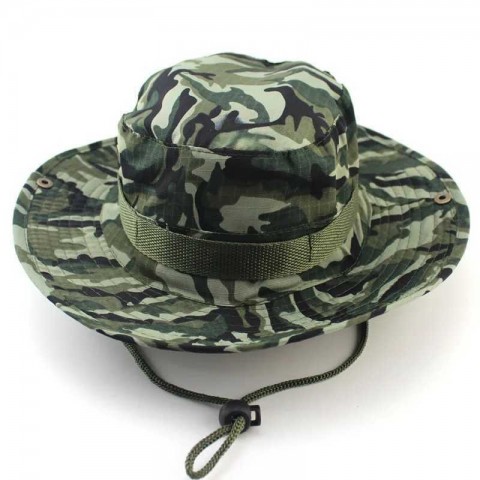 Jungle Camo Military Outdoor Fishing Hat by Bob