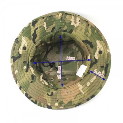 Jungle Camo Military Outdoor Fishing Hat by Bob