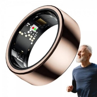 Smart Waterproof Health Monitor Ring for Men Women with Heart Rate & Blood Oxygen Tracker