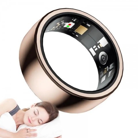 Smart Waterproof Health Monitor Ring for Men Women with Heart Rate & Blood Oxygen Tracker