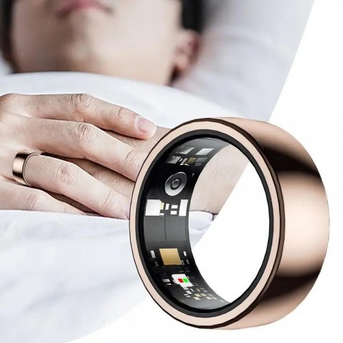 Smart Waterproof Health Monitor Ring for Men Women with Heart Rate & Blood Oxygen Tracker