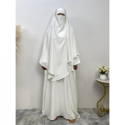 Siskakia Solid Color Moroccan Hijab for Women - 15 Colors