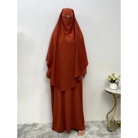 Siskakia Solid Color Moroccan Hijab for Women - 15 Colors